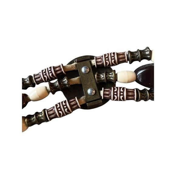 Vintage Boho Elephant Chain Belt Adjustable Bronze Beaded Medallion Festival main image 9